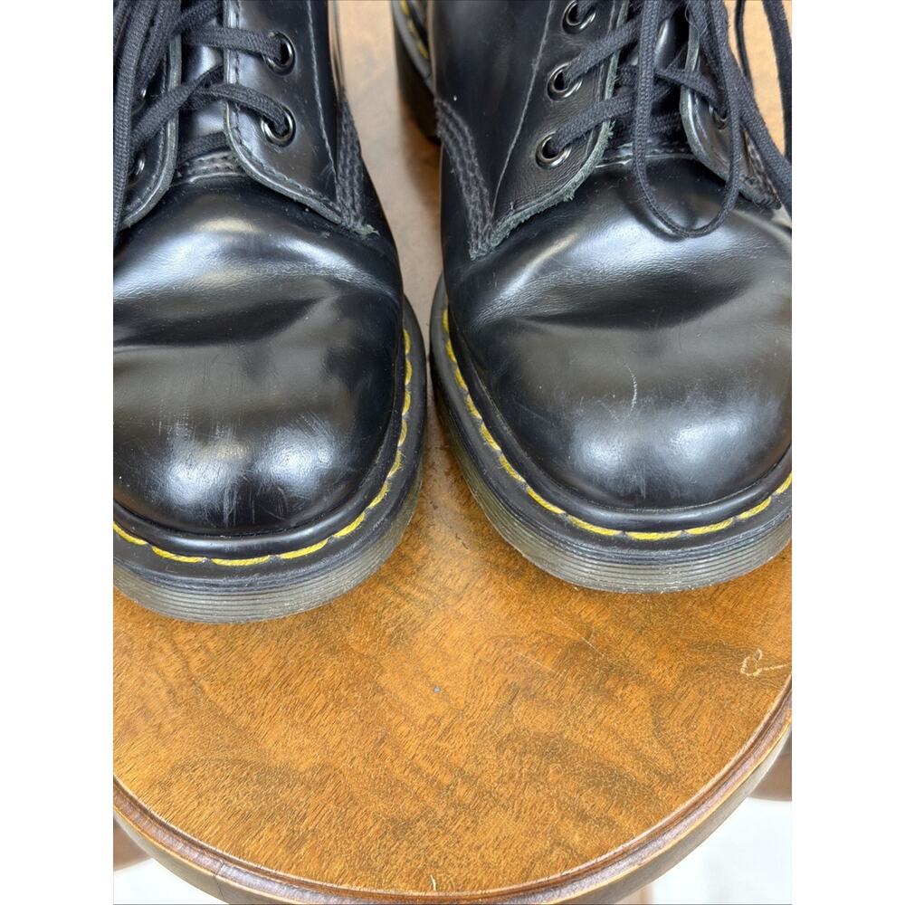 Dr Martens Black 8 Hole Lace Up Combat Boots Womens Size 8 - Picture 4 of 8
